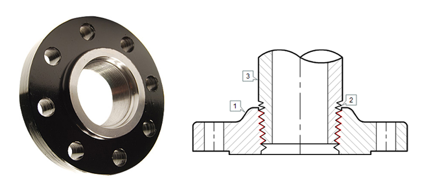 threaded flange