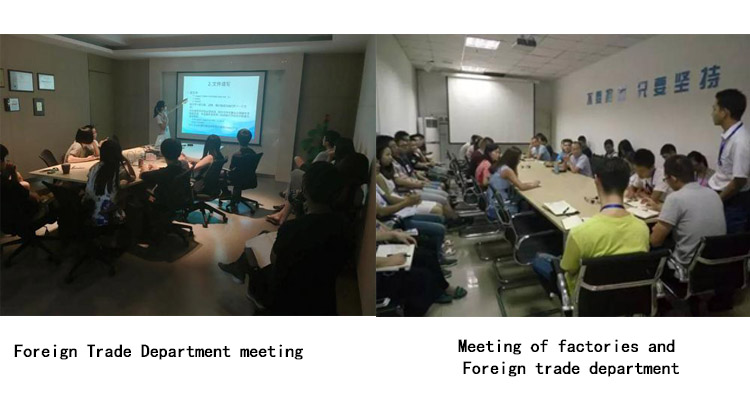 Meeting of factories and Foreign trade department
